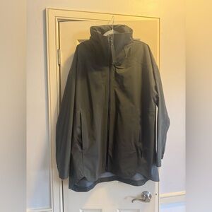 adidas Men's Dark Green Raincoat